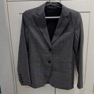 Theory Gray Two-Button Blazer size 8